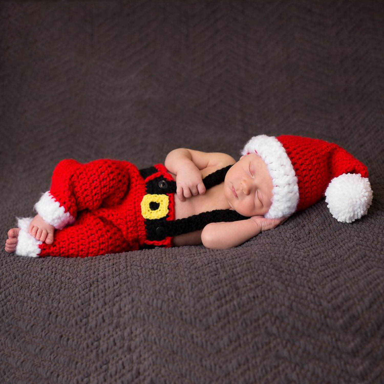 newborn knitted christmas outfit