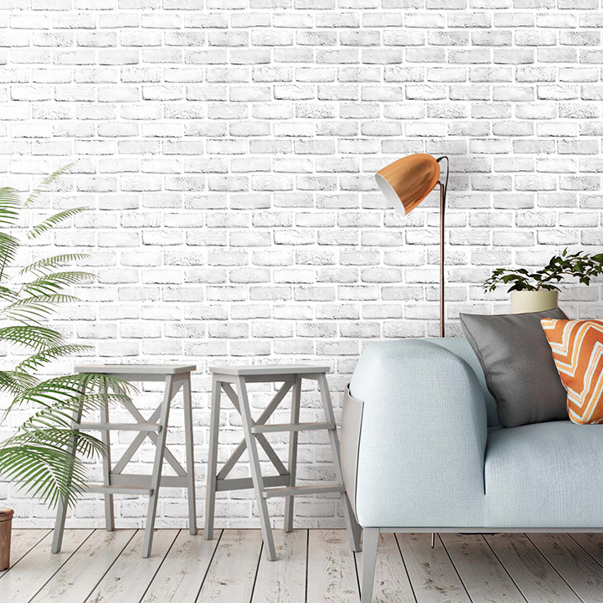 Brick Wallpaper Decorative Self Adhesive 3d Wall Panels Waterproof Sticker Paper Ebay